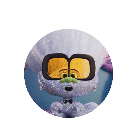 Friends Popcorn Sticker by DreamWorks Trolls