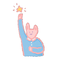 Monya2410 smile sleepy rabbit 토끼 Sticker