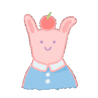 Monya2410 smile sleepy rabbit 토끼 Sticker