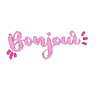 paonotes19 pink bonjour dias paonotes Sticker