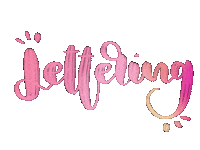 paonotes19 pink lettering paonotes Sticker