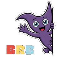 Brb Be There Sticker by CwaZyVerse