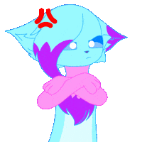 Angry Art Sticker by Kitten Eevee