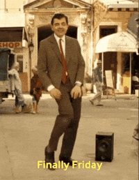 Happy Mr Bean GIF