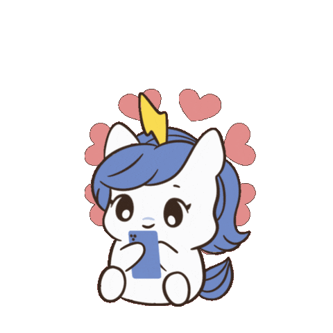 I Love You Heart Sticker by Brave Unicorn