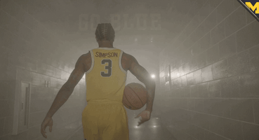 Go Blue College Basketball GIF by Michigan Athletics