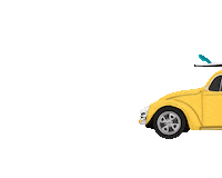 Car Beach Sticker