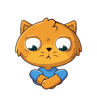 mografic_ cat omg sticker crazy Sticker