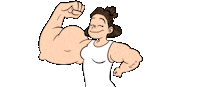 Thanks Muscle Sticker