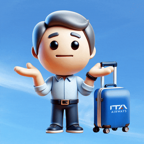 Oh No Valigia GIF by ITA Airways