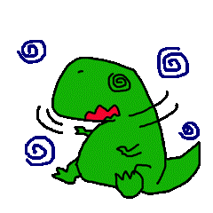 dino-nagoya giphyupload 恐竜 ぐるぐる くるくる Sticker