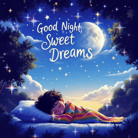 goodvibewishes stars night giphycreatortest sleep GIF