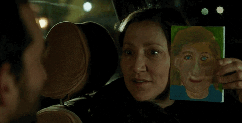 edie falco painting GIF by The Orchard Films