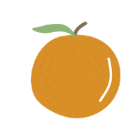 Illustration Orange Sticker by And Well Dressed
