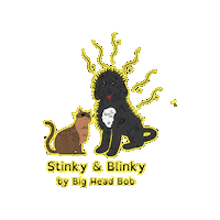 Golden Doodle Hug Sticker by BigHeadBob.com