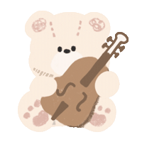 音楽 Kontrabass Sticker