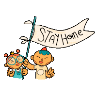 Stay Home Sticker by Orlando Korzo
