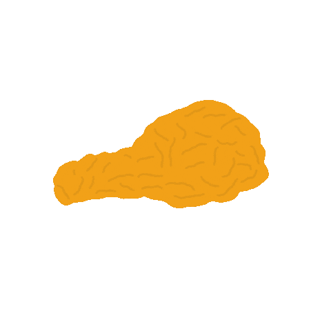 Fried Chicken Eating Sticker