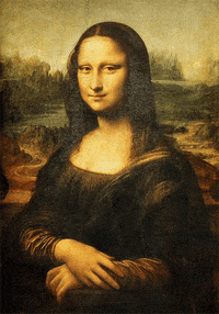 mona lisa animation GIF
