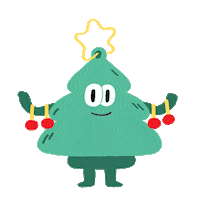 Happy Merry Christmas Sticker by Holler Studios