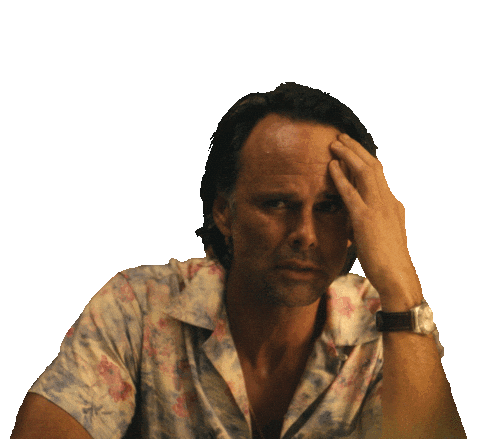 Scared Walton Goggins Sticker by HBO Max