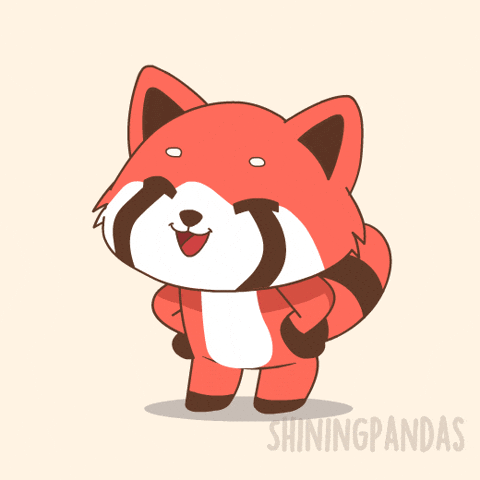 Excited Red Panda GIF