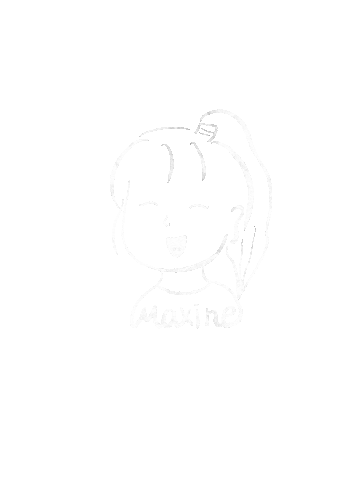 r5dh84bmyqLUANWENTINGMIA white 白 luan maxine Sticker