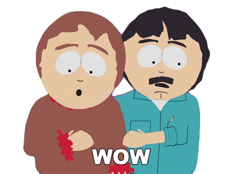 Randy Marsh Wow Sticker by South Park