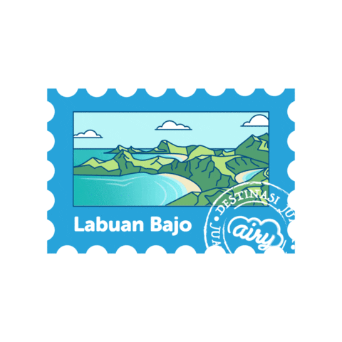 Traveling Labuan Bajo Sticker by Airy