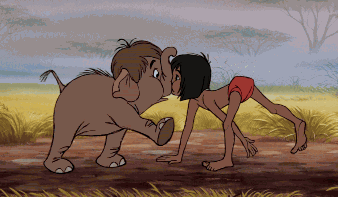 the jungle book baby elephant GIF by Disney