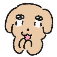 puppcac reaction dog sad mood Sticker