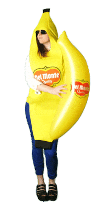 DelMonteFresh banana dancing banana funny banana banana suit Sticker