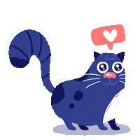 Cat Heart Sticker