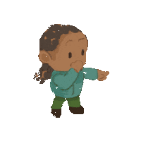 wizardwithin girl wow black shocked Sticker