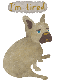 Im Tired Sticker