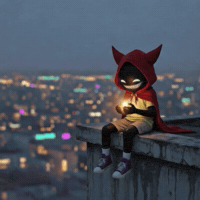 Red Hood Evil Smile GIF by G*BOY