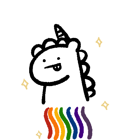 Rainbow Unicorn Sticker