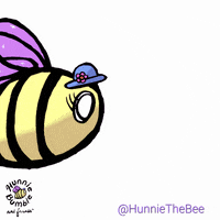 Zoom Flying GIF by Hunnie the Bee