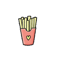 French Fries Potatoes Sticker