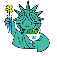 statue of liberty america Sticker by Kiehl’s Global