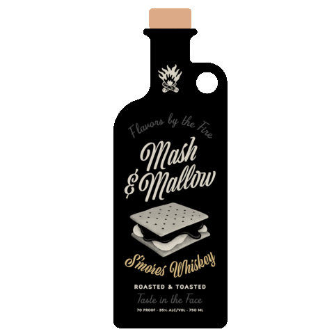 Bottle Whiskey Sticker by Aaron Mivelaz