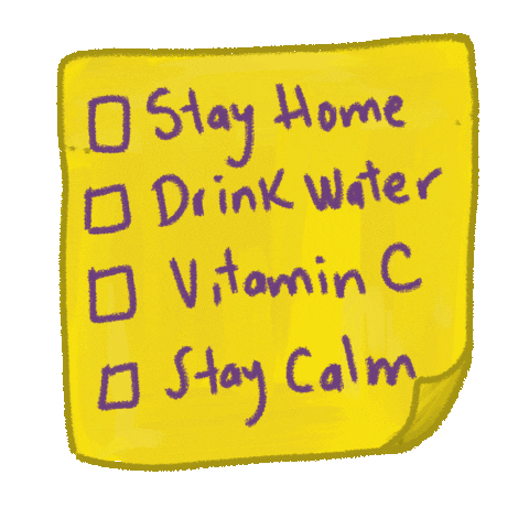 Stay Home Vitamin C Sticker