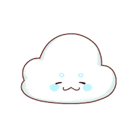 onure_weather character cloud 구름 구르미 Sticker