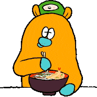 Hungry Udon Noodles Sticker