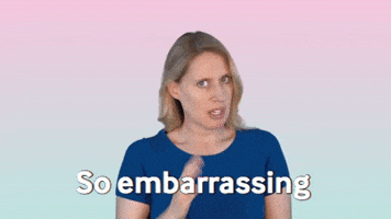 CarlaDelaney actress actor shy embarrassed GIF