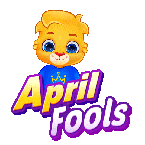 April Fools Lol Sticker by Lucas and Friends by RV AppStudios
