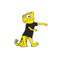 PapoDesign dancing chameleon papito dancingpapito Sticker