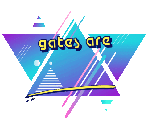 90S Gates Sticker by Seven Peaks Festival