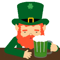 Drunk St Patricks Day Sticker