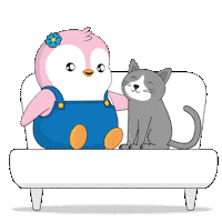 Cat Day Sticker by Pudgy Penguins